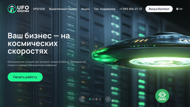 Сккриншот хостера