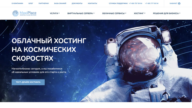 Сккриншот хостера