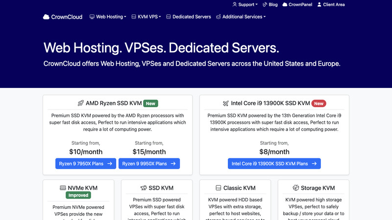 Сккриншот хостера