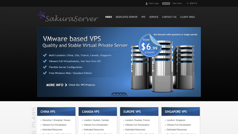 Сккриншот хостера