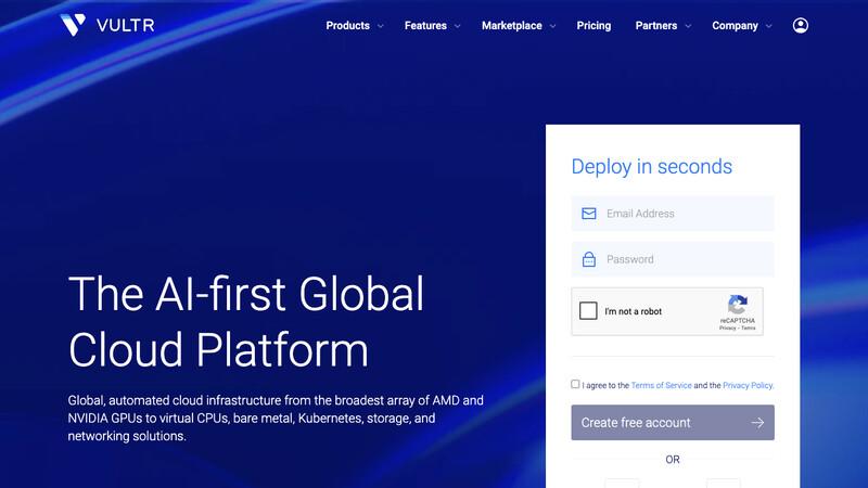 Сккриншот хостера