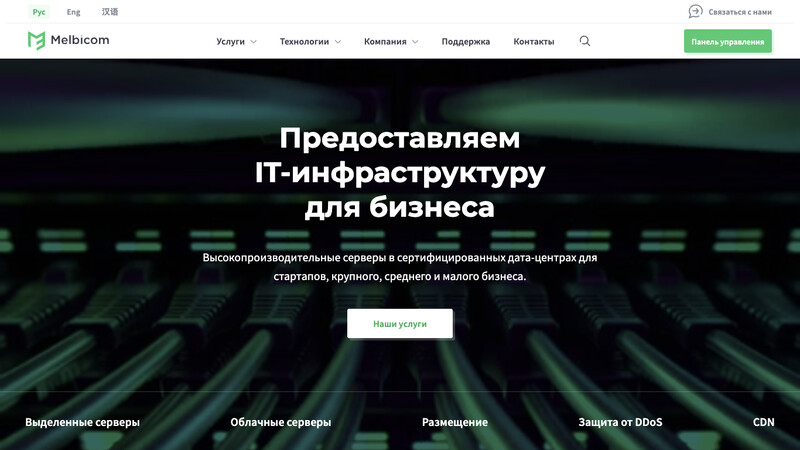 Сккриншот хостера