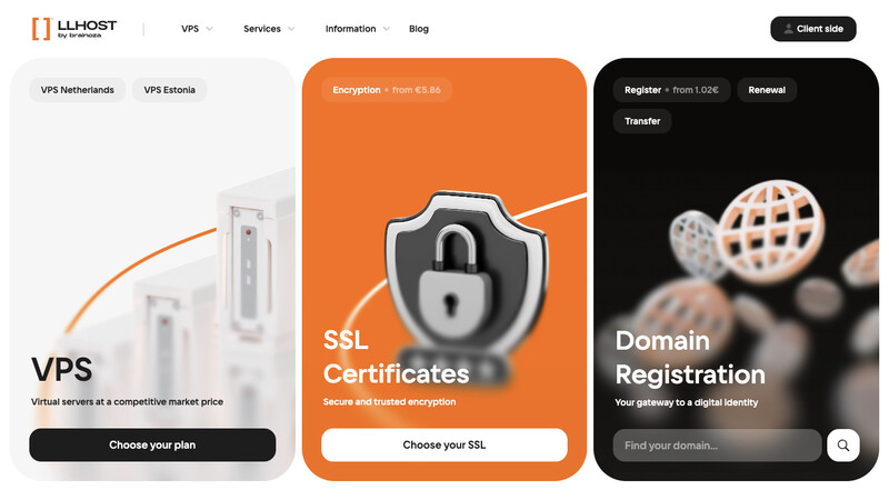 Сккриншот хостера