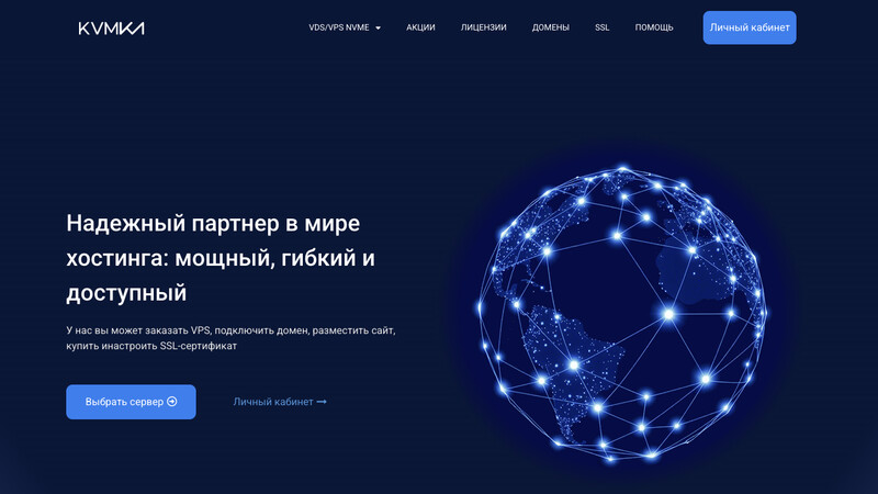 Сккриншот хостера