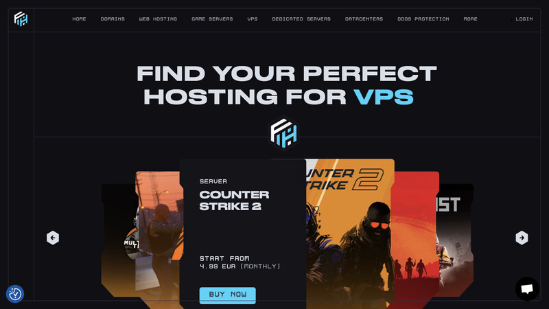 Сккриншот хостера