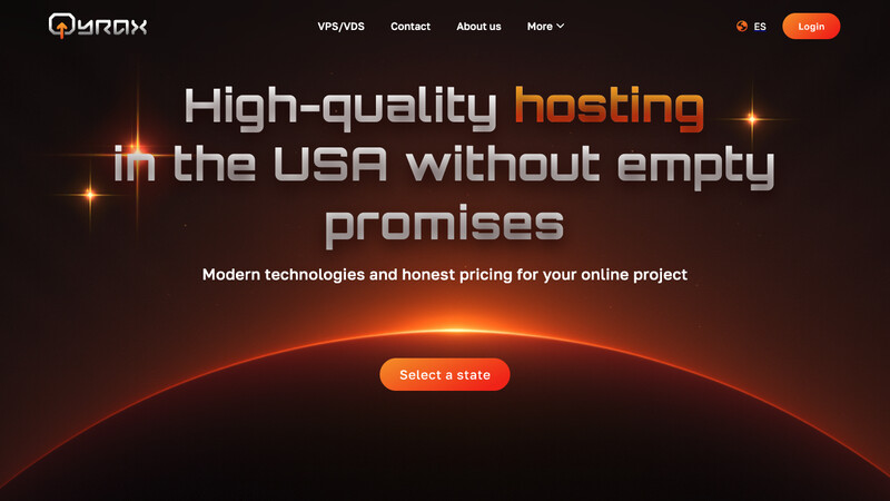 Сккриншот хостера