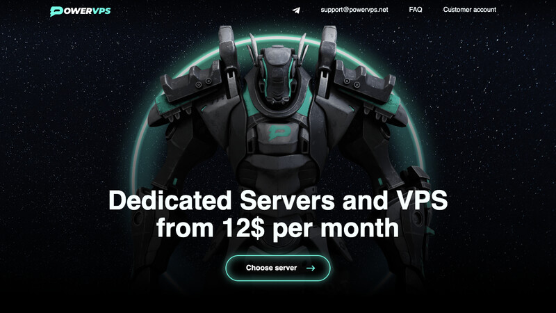 Сккриншот хостера