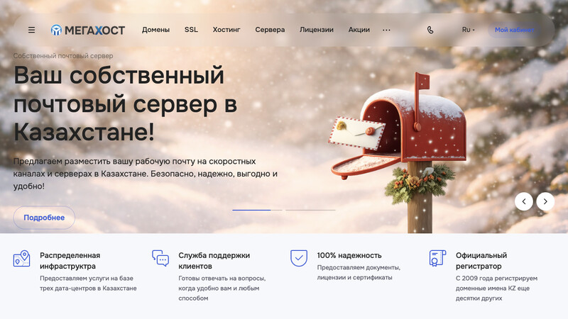 Сккриншот хостера