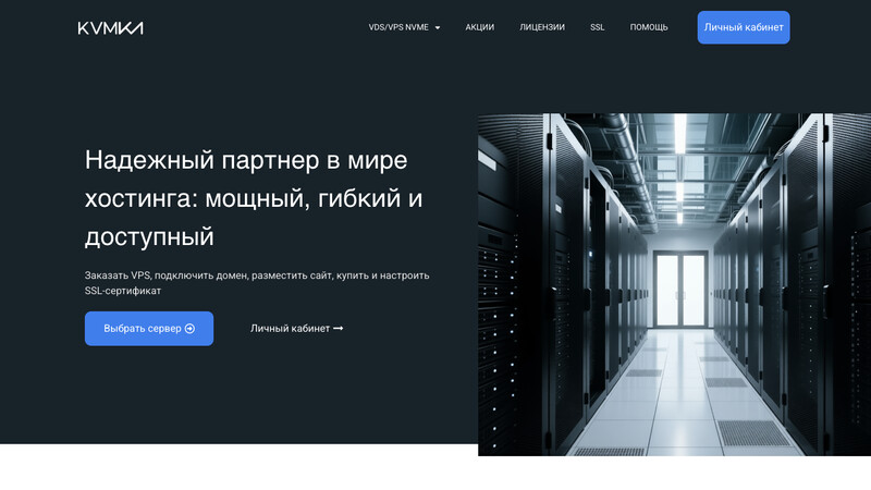 Сккриншот хостера