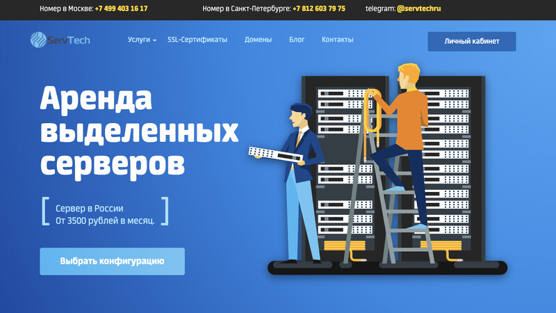 Сккриншот хостера