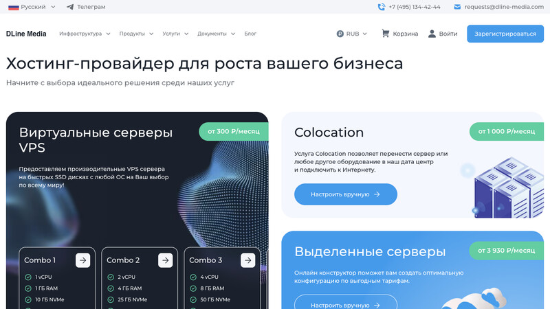 Сккриншот хостера